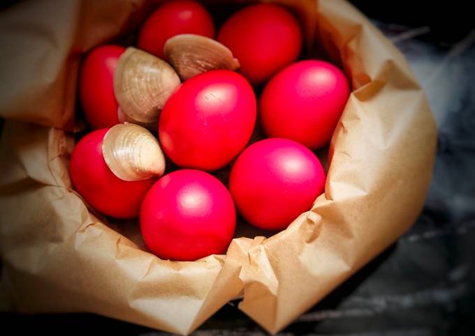 Cara Masakan Resep Telur Merah Ulang Tahun (shiny, mess free) 🎉🥳