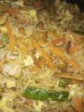 Wok a mi estilo con matamoros de cerdo y vegetales