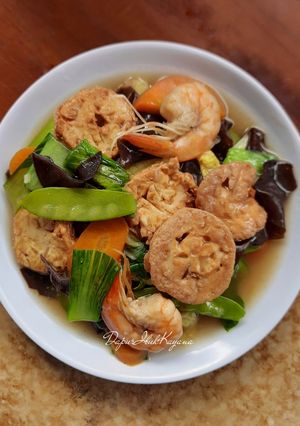 Foto resep 1113. Tofu Udang Sayur