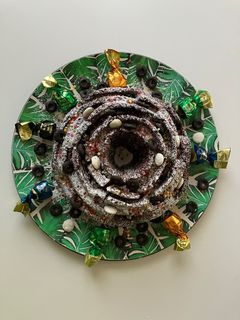 Una foto de Brownie de cola-cao, con kéfir y leche de avena