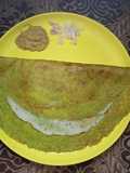 Pesarattu upma (moong dal dosa with stuffed upma)