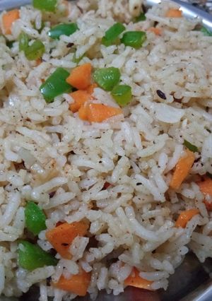 A picture of Veg jeera rice.