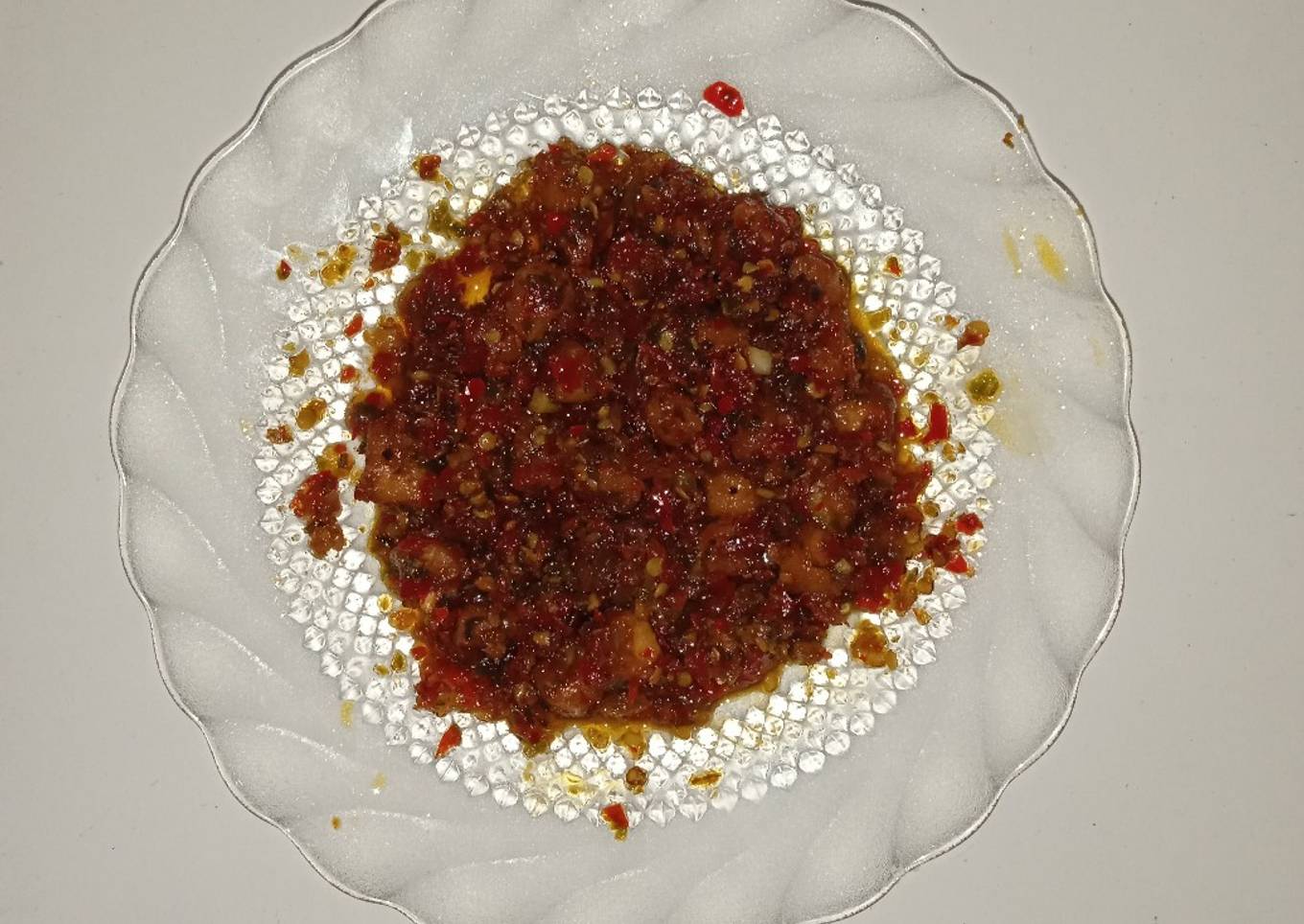 Sambal ikan asin jambal roti