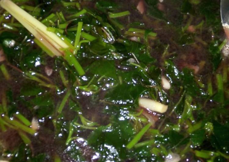 Bayam kombinasi Tumis kuah simple