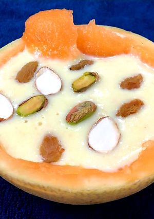 A picture of Muskmelon phirni.