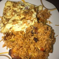 A picture of Jollof rice.