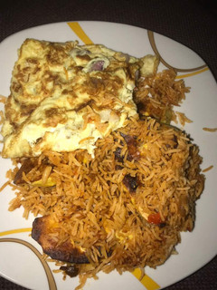 A picture of Jollof rice.