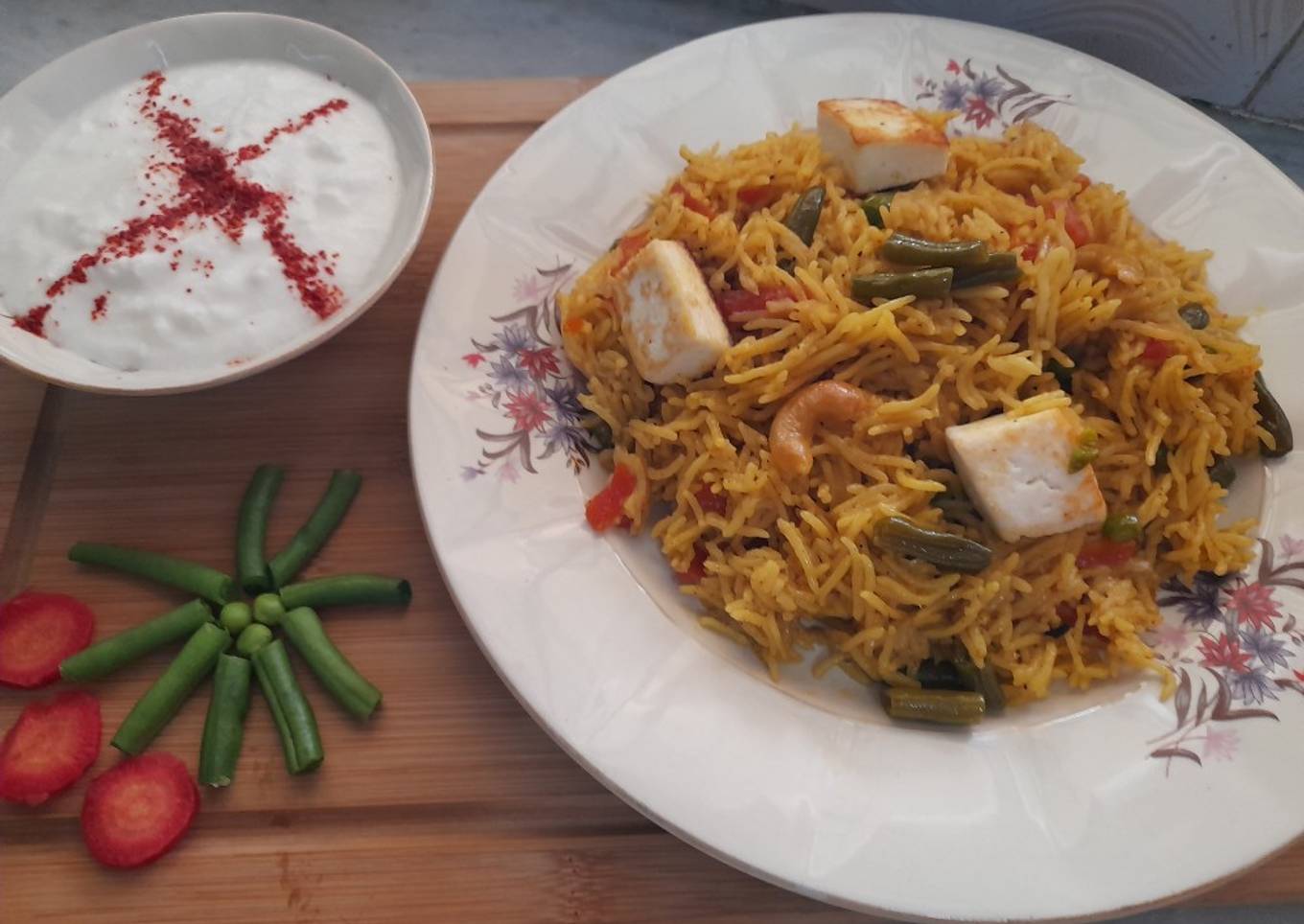 Veg paneer pulav