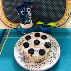 Oreo ice cream cake A picture of Oreo ice cream cake.