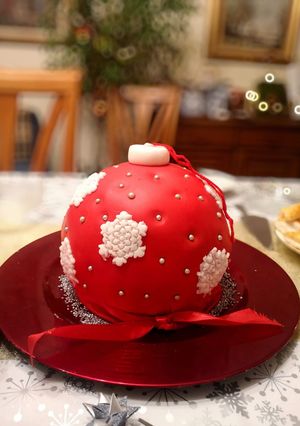 Karácsonyfa gömb torta Picipirostól recept fotója