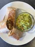 Burrito con guacamole