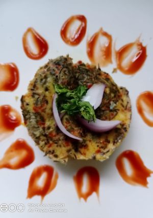 A picture of Steamed omelette.