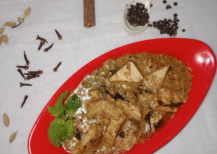 Dum paneer black pepper