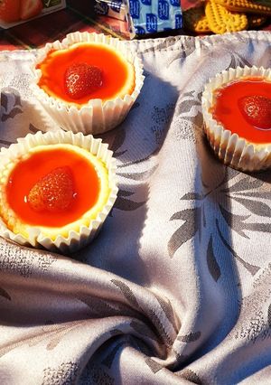 صورة لوصفة ميني تشيز كيك بالفراولة والجيلي