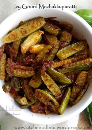 A picture of Ivy gourd Stir fry.