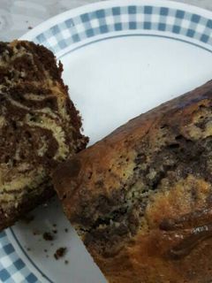 صورة لوصفة كيكة الرخام