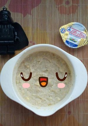 Foto resep MPASI 6+ Beras Putih Brokoli Tempe Kuning Telur Kaldu Ayam UB