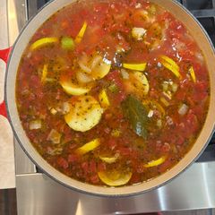 A picture of Chicken Veggie Soup #october2027.