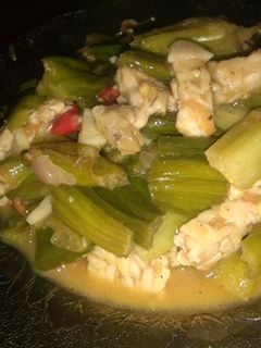 Foto resep Genjer tumis tempe sederhana