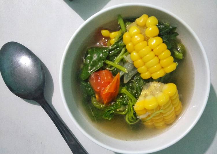 Resep Sayur bening Bayam Jagung, Anti Gagal