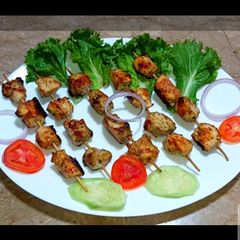 A picture of Chicken Malai Boti.
