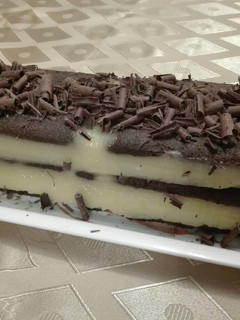 Una foto de Postre de vainillas y crema de limón