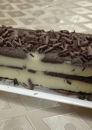 Una foto de Postre de vainillas y crema de limón