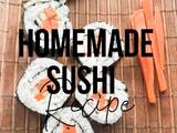 Homemade Sushi-Vegetarian Sushi [Easy & Delicious Sushi Recipe]