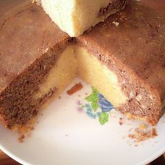 A picture of Mint chocolate and rose cake.