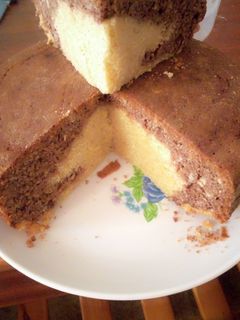 A picture of Mint chocolate and rose cake.