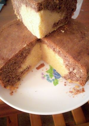A picture of Mint chocolate and rose cake.