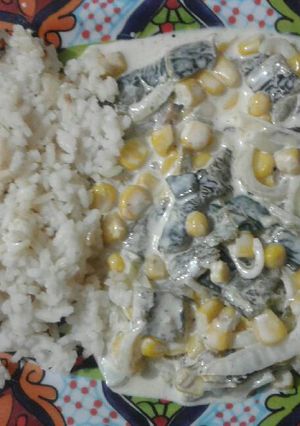 Una foto de Rajas con crema
