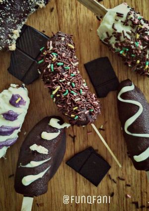 Foto resep Pisang Coklat Lolipop / Chocolate Banana Popcicle