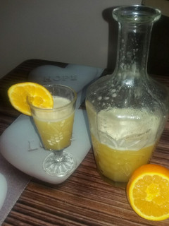 صورة لوصفة عصير البرتقال والموز 🍌🍊🍹