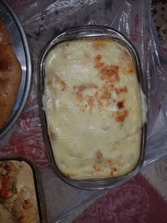 صورة لوصفة مكرونة الطيبين بصوص البطاطس والجبن