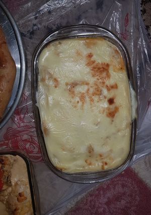 صورة لوصفة مكرونة الطيبين بصوص البطاطس والجبن