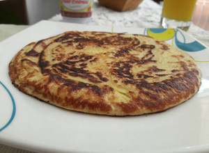 Una foto de Panqueques con manzana