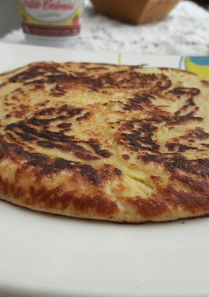 Una foto de Panqueques con manzana