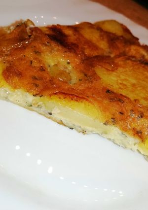 Sajtos-sült burgonyás rántotta recept fotója