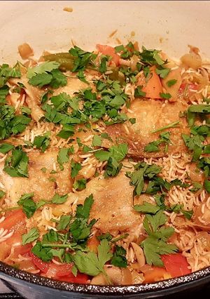 A picture of Kebuli Chicken Rice.