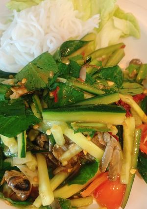 รูปของ ตำแตงปูเค็มดองซีอิ้ว 🥒🦀 style by barbie👩🏼‍🍳