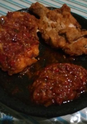 Foto resep Ayam Geprek Tepung Sambal Gledek