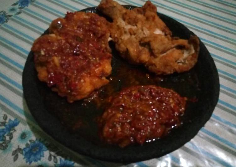 Ayam Geprek Tepung Sambal Gledek