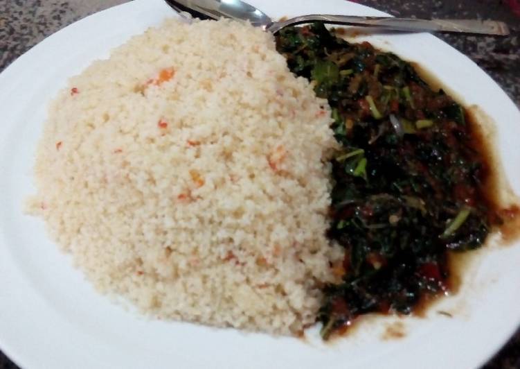 Recipe of Award-winning Buski da miyan ugu