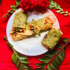 A picture of #Double Flavoured Roti Wrap.