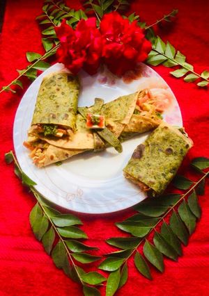 A picture of #Double Flavoured Roti Wrap.