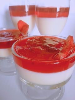 Foto resep Puding Selai Merah Putih