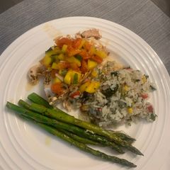 A picture of Mango Salsa Salmon.