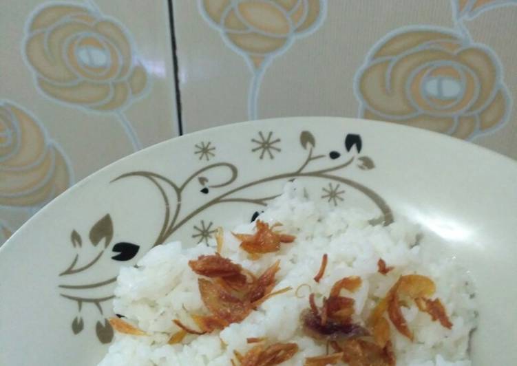 Nasi Uduk Rice cooker. Nyummy~