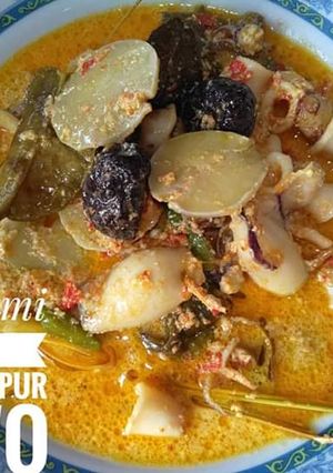 Foto resep Gulai cumi isi tahu campur jengkol